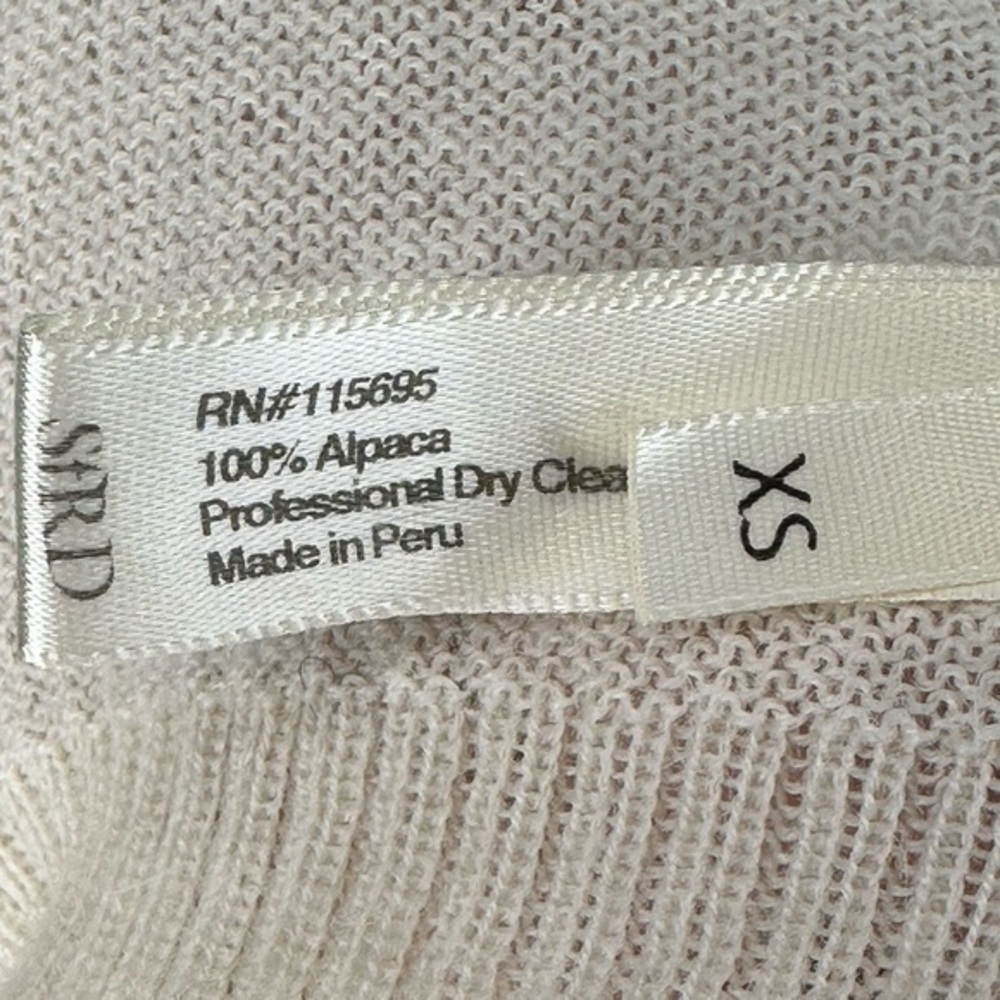 Society For Rational Dress Asymmetrical Zip Up Long Sleeve Alpaca Cardigan XS - Picture 6 of 7